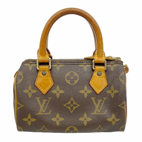 Louis Vuitton Monogram Mini Speedy Handbag M41534 Brown Women's - Picture 1 of 11